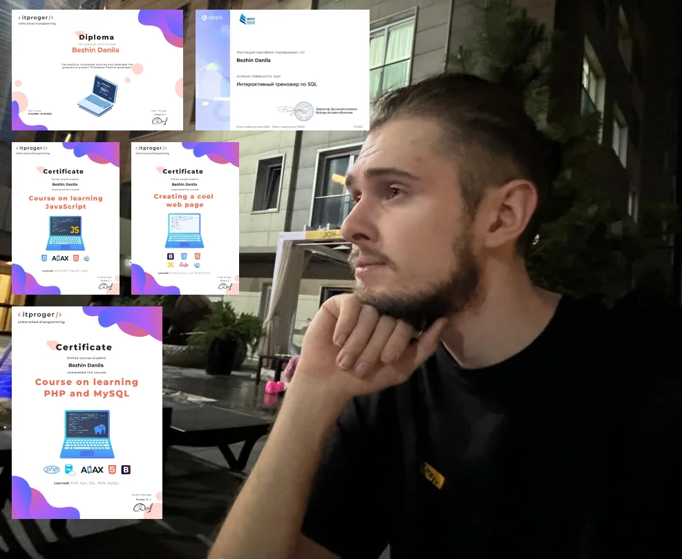 Немного обо мне: мое обучение